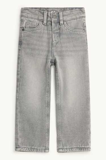 Children Boys - Relaxed jeans - thermal jeans - denim-gray