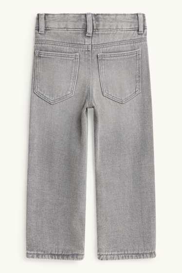Children Boys - Relaxed jeans - thermal jeans - denim-gray