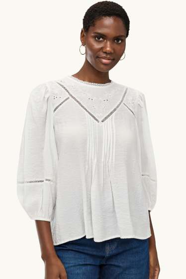 Damen - Bluse - weiss