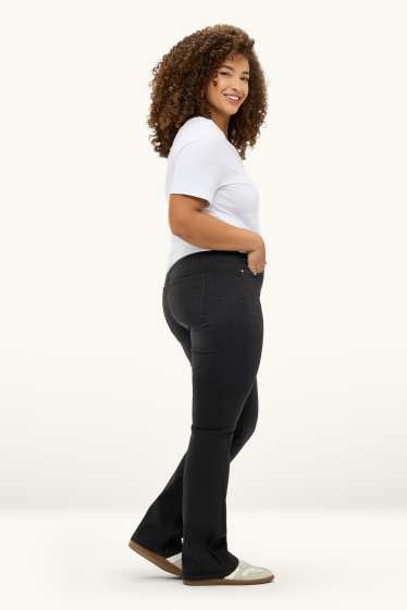 Femmes - Bootcut Jeans - mid waist - jean galbant - LYCRA® - noir