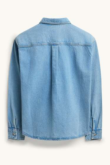 Home - Sobrecamisa texana - relaxed fit - Kent - texà blau