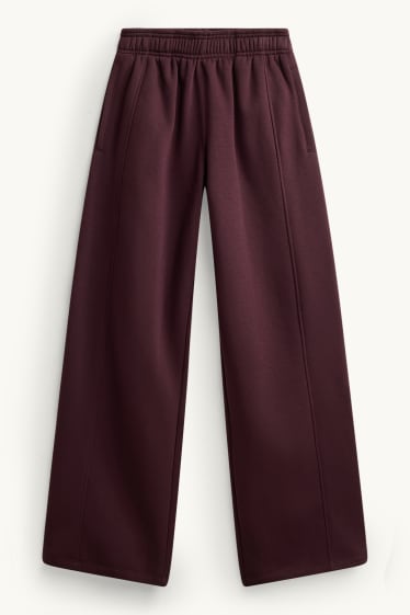 Donna - Pantaloni sportivi - bordeaux