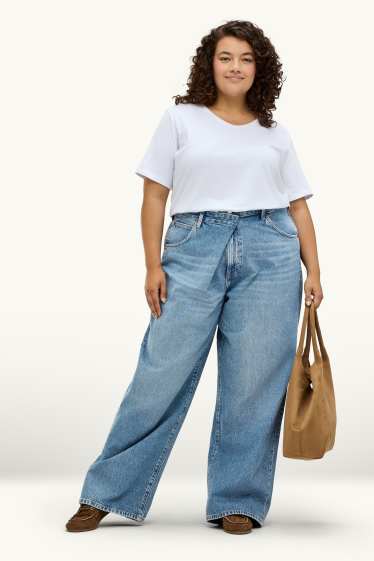 Femmes - Straight jean - mid waist - jean bleu