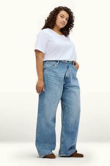 Femmes - Straight jean - mid waist - jean bleu