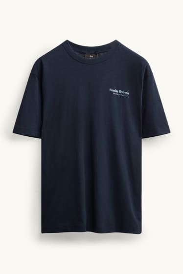 Herren - T-Shirt - Relaxed Fit - dunkelblau