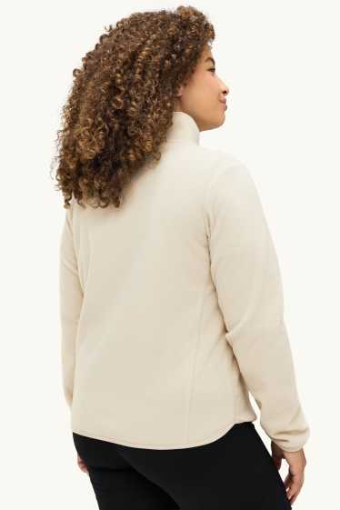 Women - Fleece jacket - creme