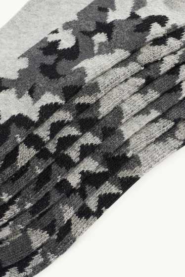 Enfants garçons - Lot de 7 paires - chaussettes à motif - gris clair