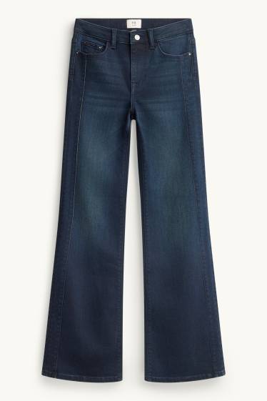 Donna - Jeans svasati - vita media - jeans blu scuro