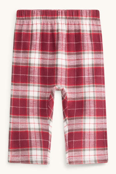 Unisex - Mini Me - pan di zenzero - pigiama natalizio per neonati - 2 pezzi - bianco / rosso