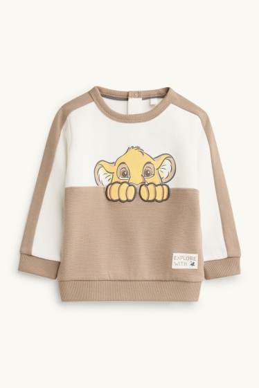 Baby Buben - Der König der Löwen - Baby-Sweatshirt - weiß / beige