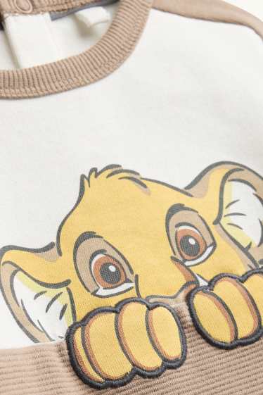 Baby Buben - Der König der Löwen - Baby-Sweatshirt - weiß / beige