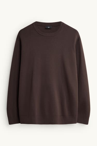 Men - Sweatshirt - dark brown