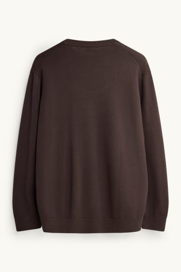 Men - Sweatshirt - dark brown