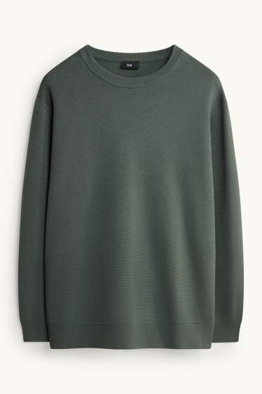 Herren - Pullover - dunkelgrün