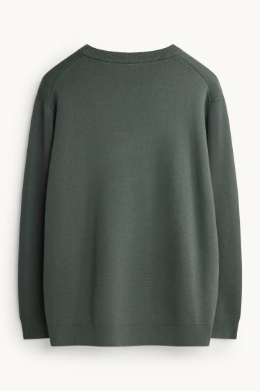 Herren - Pullover - dunkelgrün