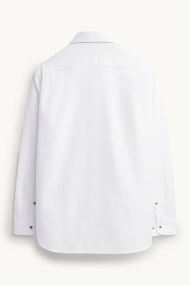 Heren - Business-overhemd - regular fit - kent - wit