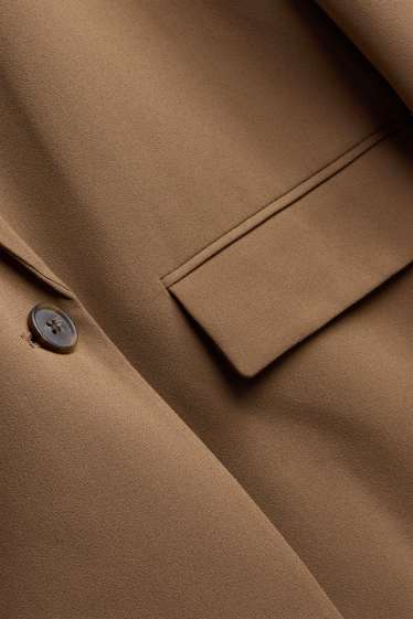 Femei - Blazer lung - regular fit - maro