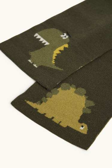Enfants garçons - Dinosaure - foulard - vert foncé