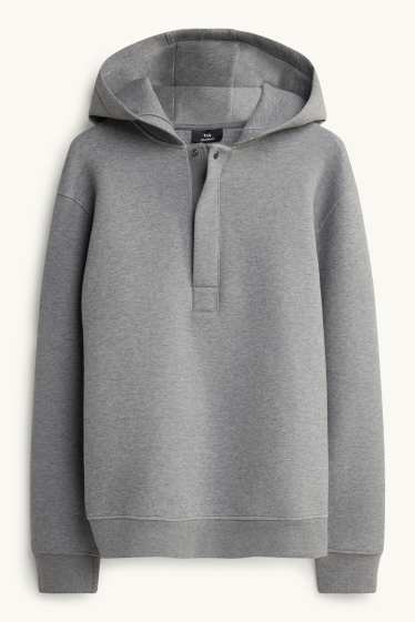 Men - Hoodie - gray-melange