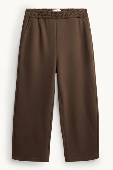 Uomo - Pantaloni sportivi - marrone scuro