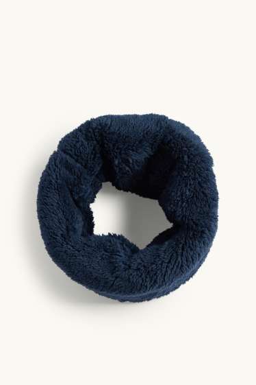 Bambini - Scaldacollo di pile - blu scuro