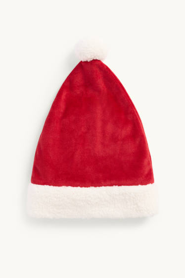 Unisex - Gorra nadalenca per a nadó - vermell/blanc