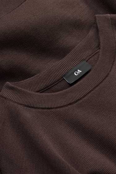 Men - Sweatshirt - dark brown