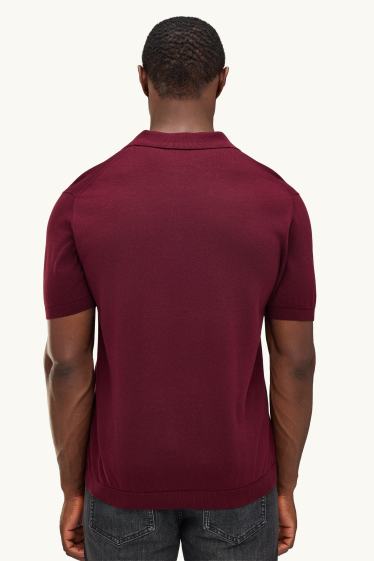 Home - Polo de punt - regular fit - bordeus