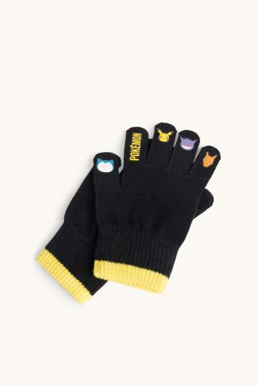 Children Boys - Pokémon - gloves - black