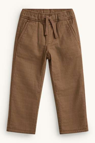 Kinderen: jongens - Thermopantalon - bruin