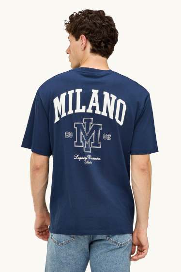 Herren - T-Shirt - Relaxed Fit - dunkelblau