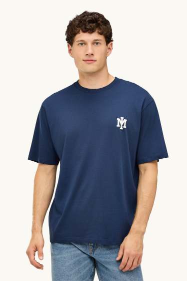 Herren - T-Shirt - Relaxed Fit - dunkelblau