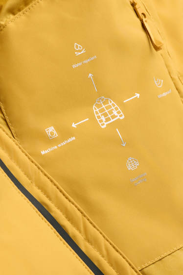 Hommes - Doudoune de sport - doublée - finition déperlante - jaune moutarde