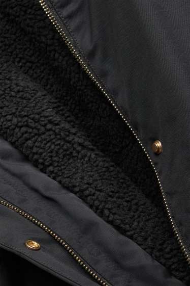 Femmes - Parka à capuche - rembourrée - noir