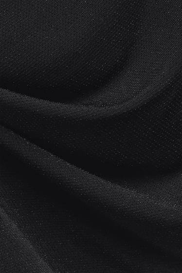 Dames - Blousetop - glanseffect - zwart