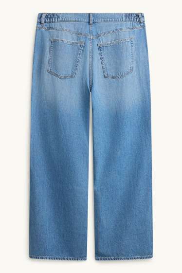Dámské - Wide leg jeans - high waist - džíny - modré