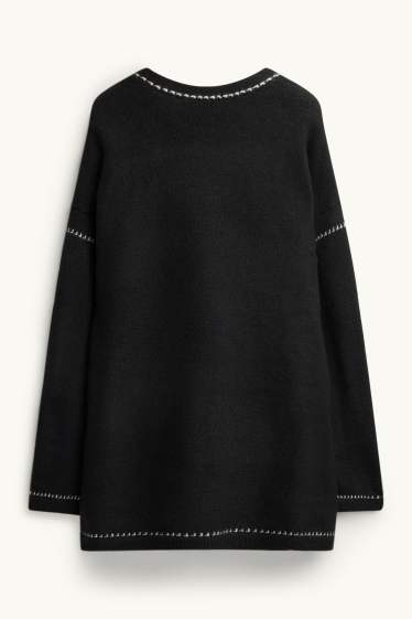 Damen - Strickjacke - schwarz