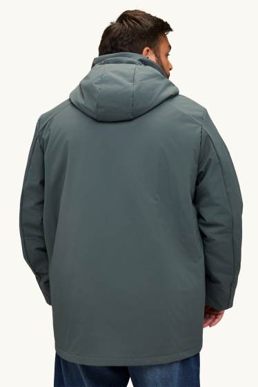 Home - Parca tècnica amb caputxa - amb folre - 4 Way Stretch - verd fosc