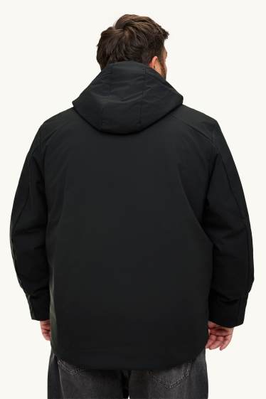 Hommes - Veste à coquille souple - finition doublée - finition déperlante - 4 Way Stretch - noir