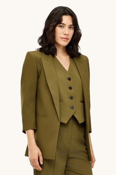 Women - Business blazer - regular fit - khaki
