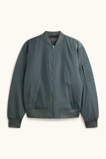 Hommes - Blouson aviateur - rembourré - kaki