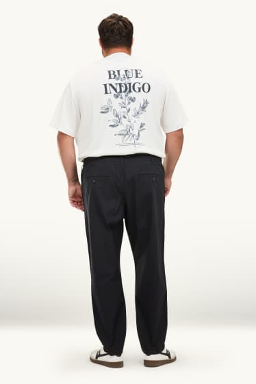 Hommes - Chino - tapered fit - noir