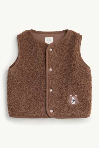 Baby Jungen - Bärchen - Baby-Outfit - 3 teilig - braun / cremeweiss