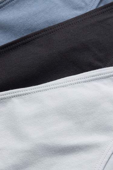 Dames - Set van 3 - slip - lichtblauw