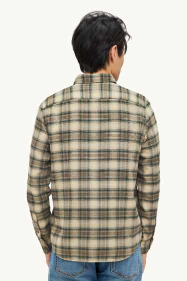 Herren - Hemd - Regular Fit - Kent - kariert - beige / braun