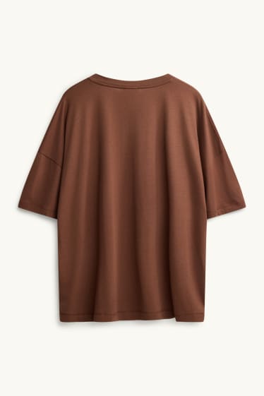 Damen - T-Shirt - Regular Fit - braun