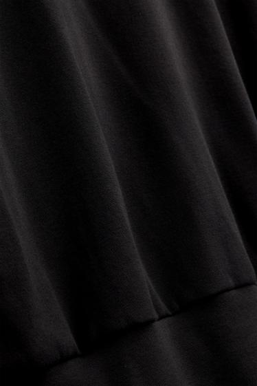 Donna - Maglia a maniche lunghe - slim fit - nero