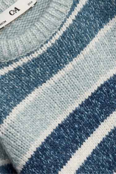 Kinderen: jongens - Trui - gestreept - blauw / wit