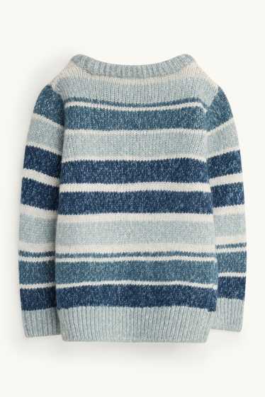 Kinderen: jongens - Trui - gestreept - blauw / wit
