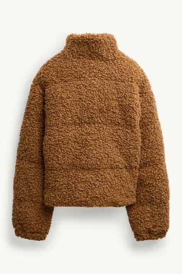 Femmes - Veste en peluche - marron clair